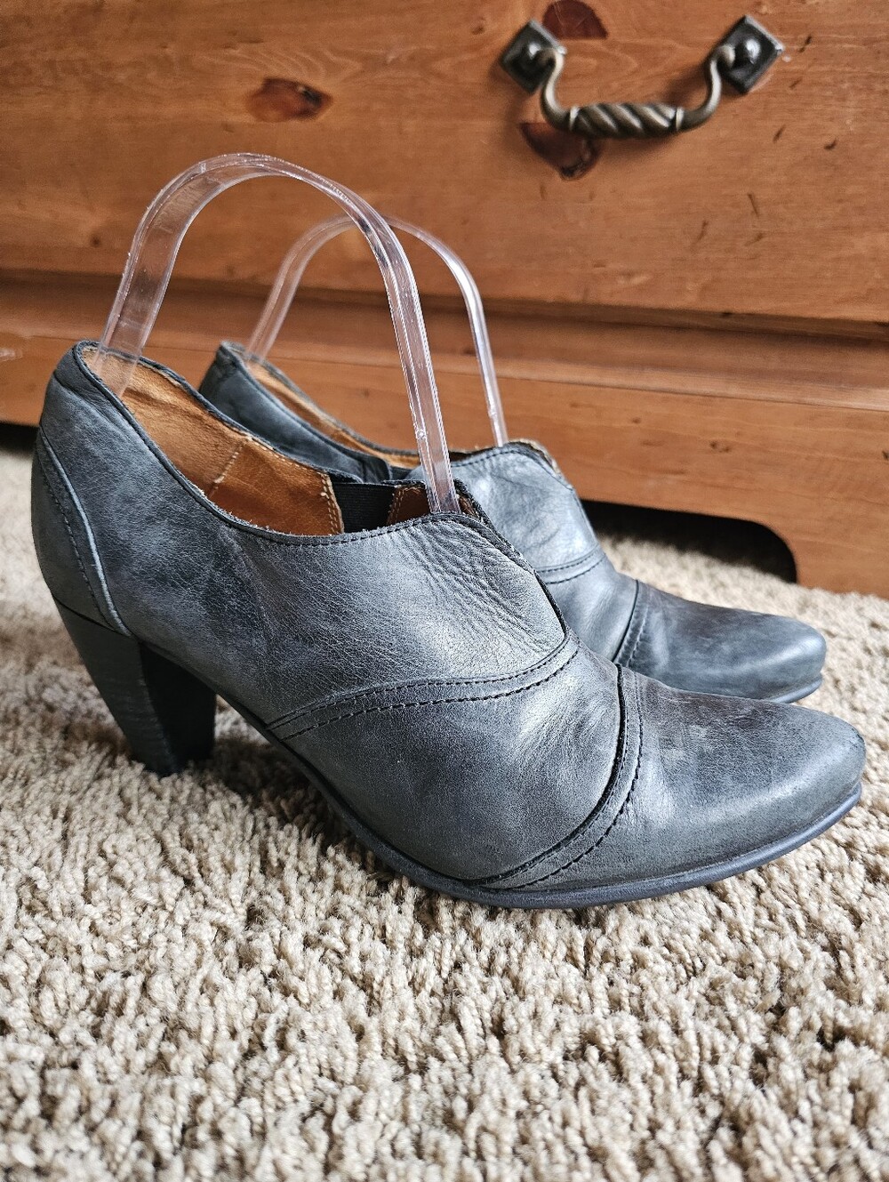 Fidji Leather Shoe Booties Portugese Sz 38